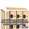 Salsbury Industries 4 Tier Designer Locker, 54"Wx76"Hx21"D, 12 Door, Maple 18-24361MAP - alternate 3